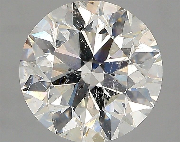 3.01ct H SI2 Rare Carat Ideal Cut Round Diamond