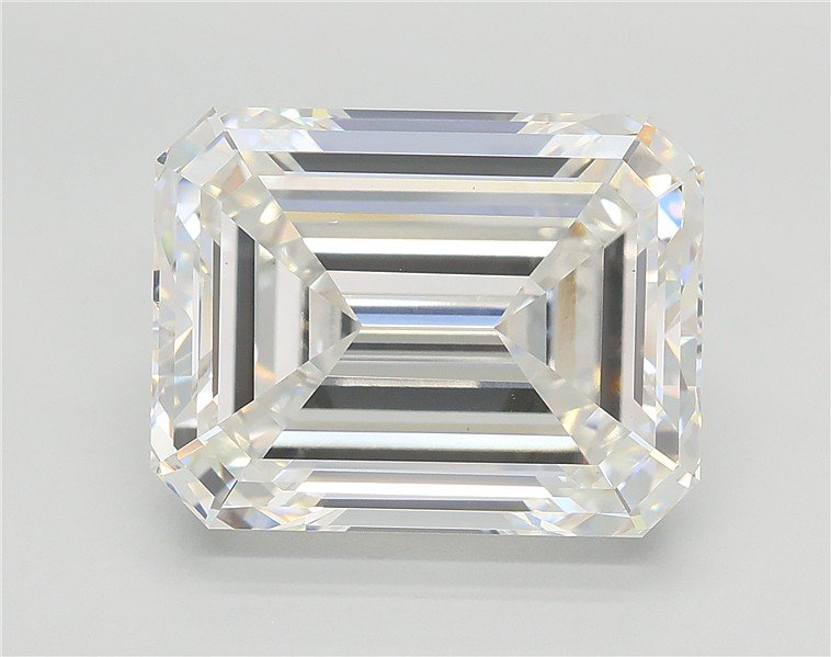 8.01ct F VS1 Rare Carat Ideal Cut Emerald Lab Grown Diamond