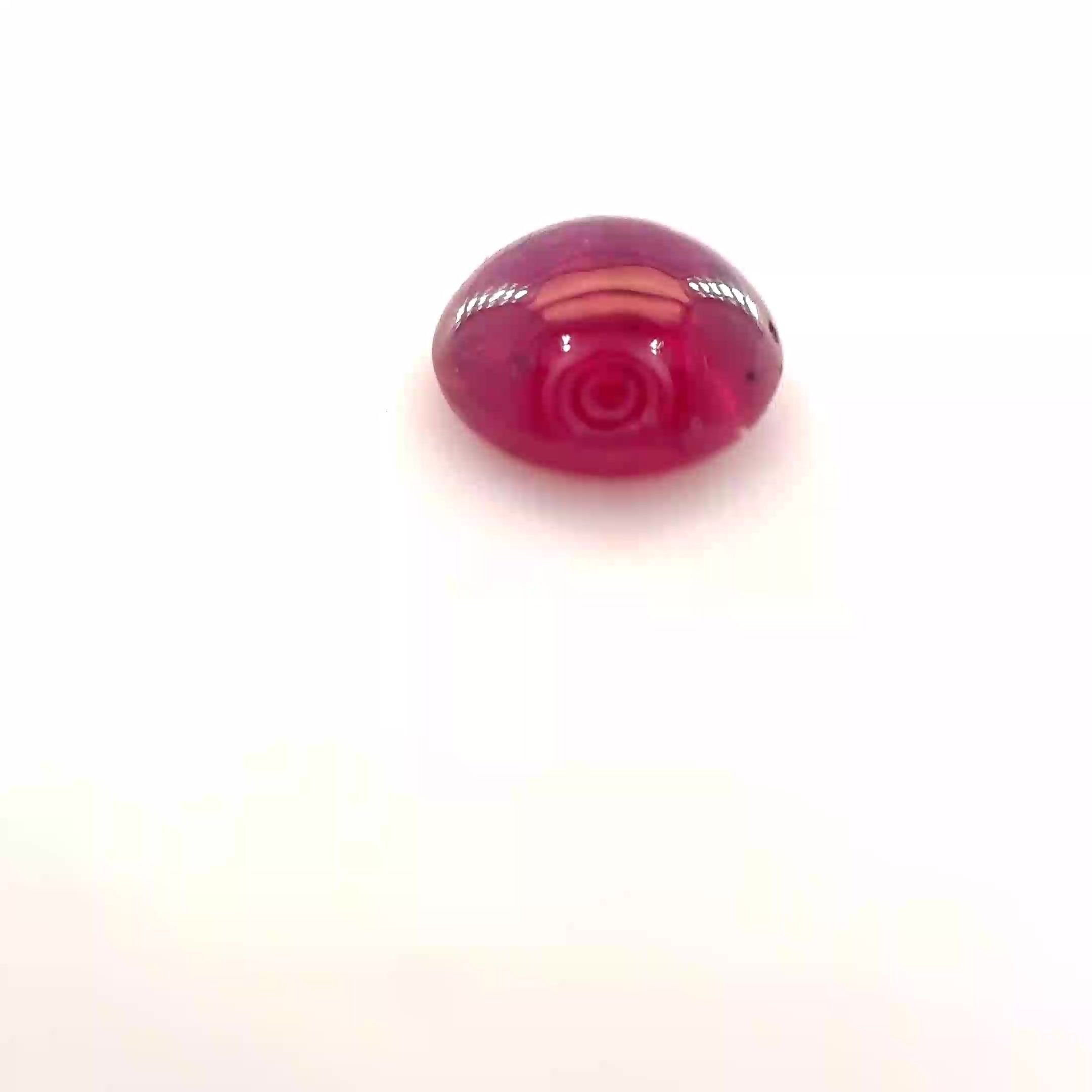 1.48 Carat Red Round Ruby