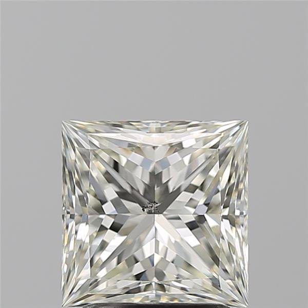 2.01ct K SI1 Rare Carat Ideal Cut Princess Diamond