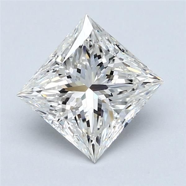 2.01ct H SI1 Rare Carat Ideal Cut Princess Diamond