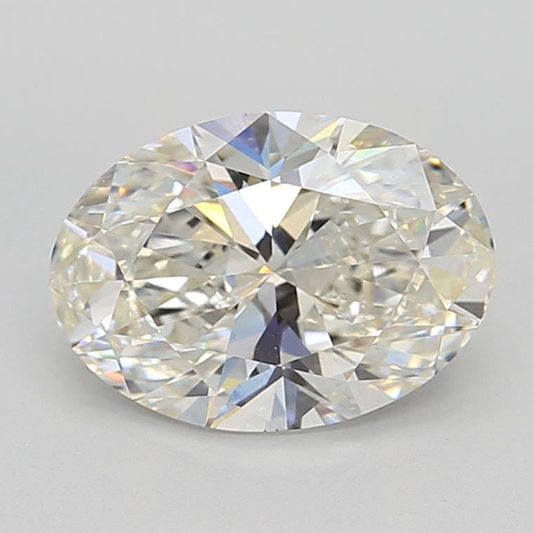 3.28ct H VS1 Rare Carat Ideal Cut Oval Lab Grown Diamond