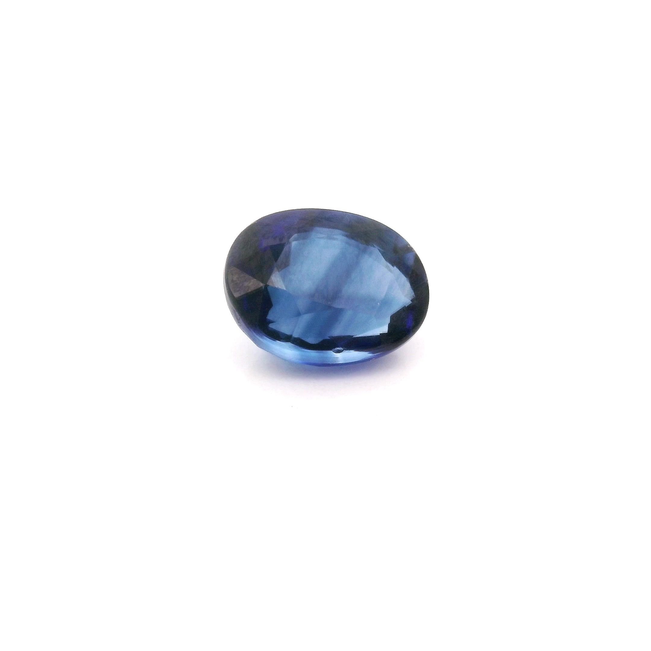 1.86 Carat Intense Blue Oval Sapphire