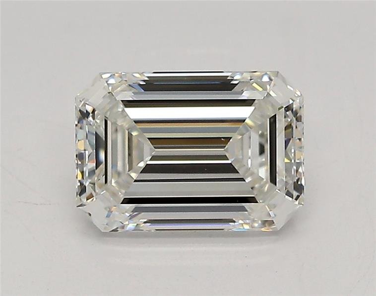 1.54ct F VVS2 Rare Carat Ideal Cut Emerald Lab Grown Diamond
