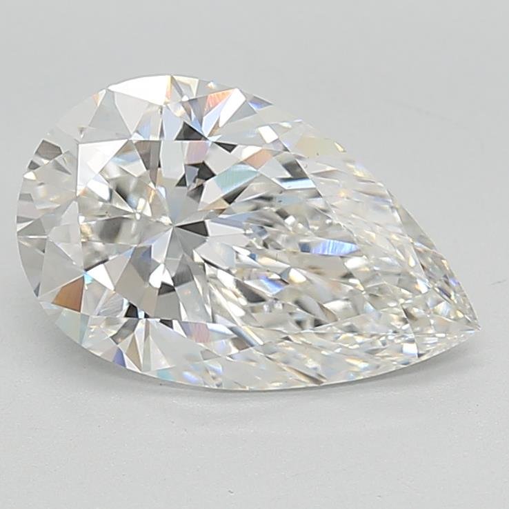 3.05ct F VS1 Rare Carat Ideal Cut Pear Lab Grown Diamond