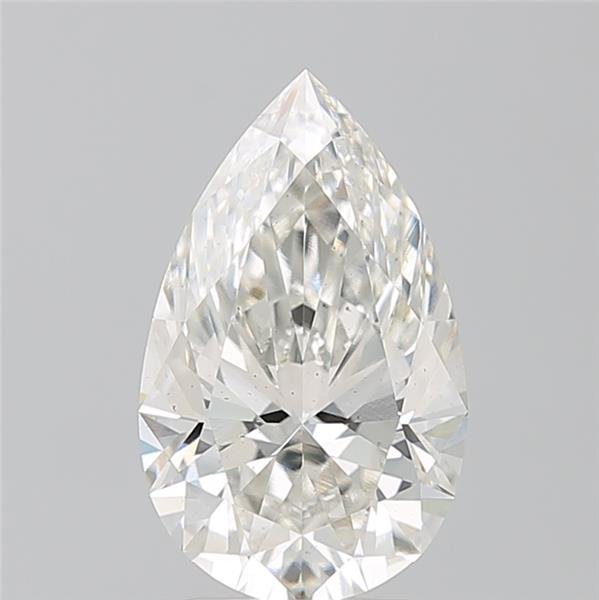 2.63ct G VS2 Rare Carat Ideal Cut Pear Lab Grown Diamond