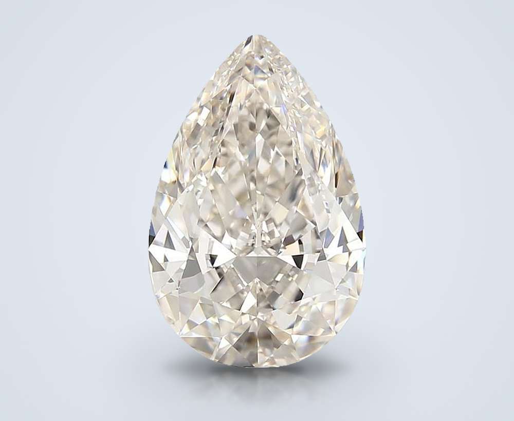 3.71 Carat Pear Natural Diamond