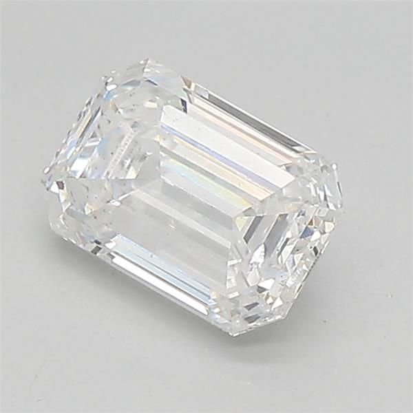 0.92ct E SI1 Rare Carat Ideal Cut Emerald Lab Grown Diamond