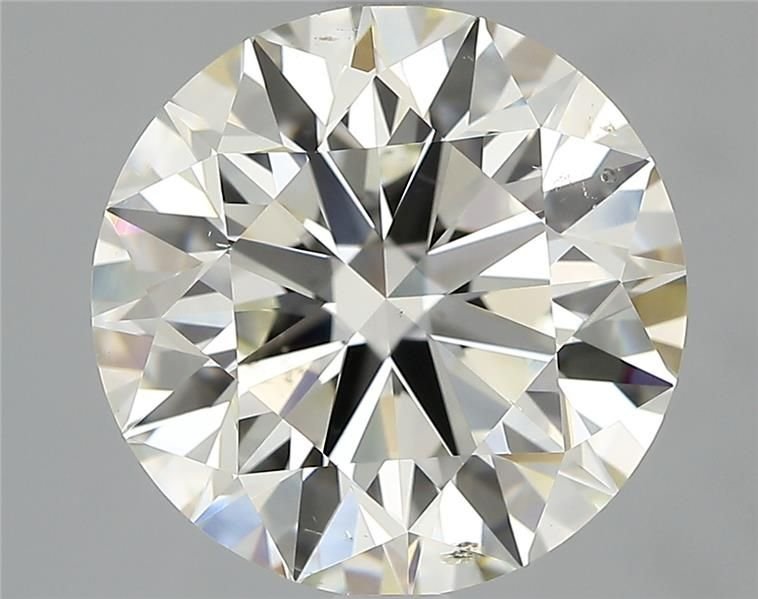 3.77ct K SI2 Rare Carat Ideal Cut Round Diamond