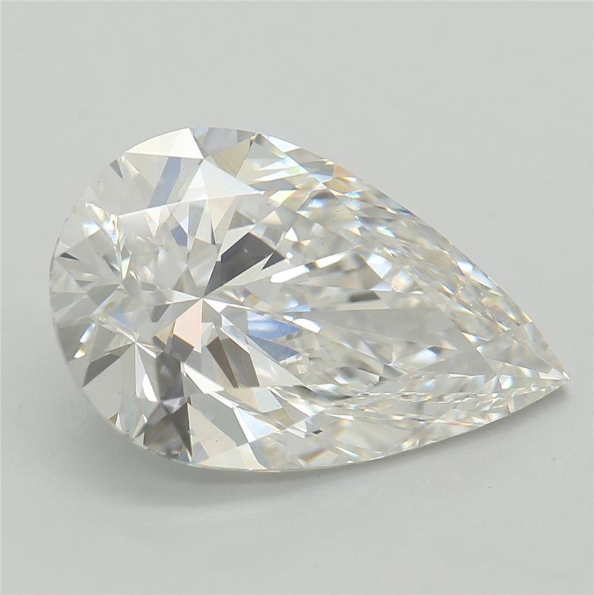 3.09ct F VS1 Rare Carat Ideal Cut Pear Lab Grown Diamond