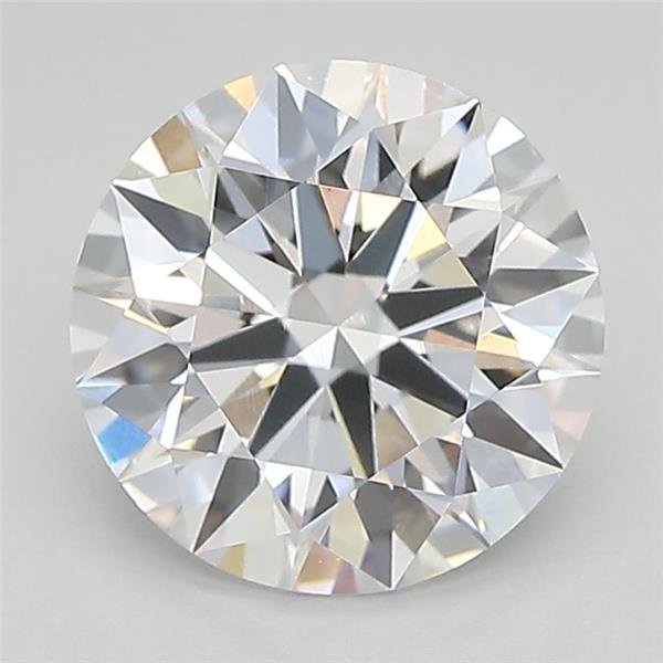 2.22ct D VVS2 Rare Carat Ideal Cut Round Lab Grown Diamond