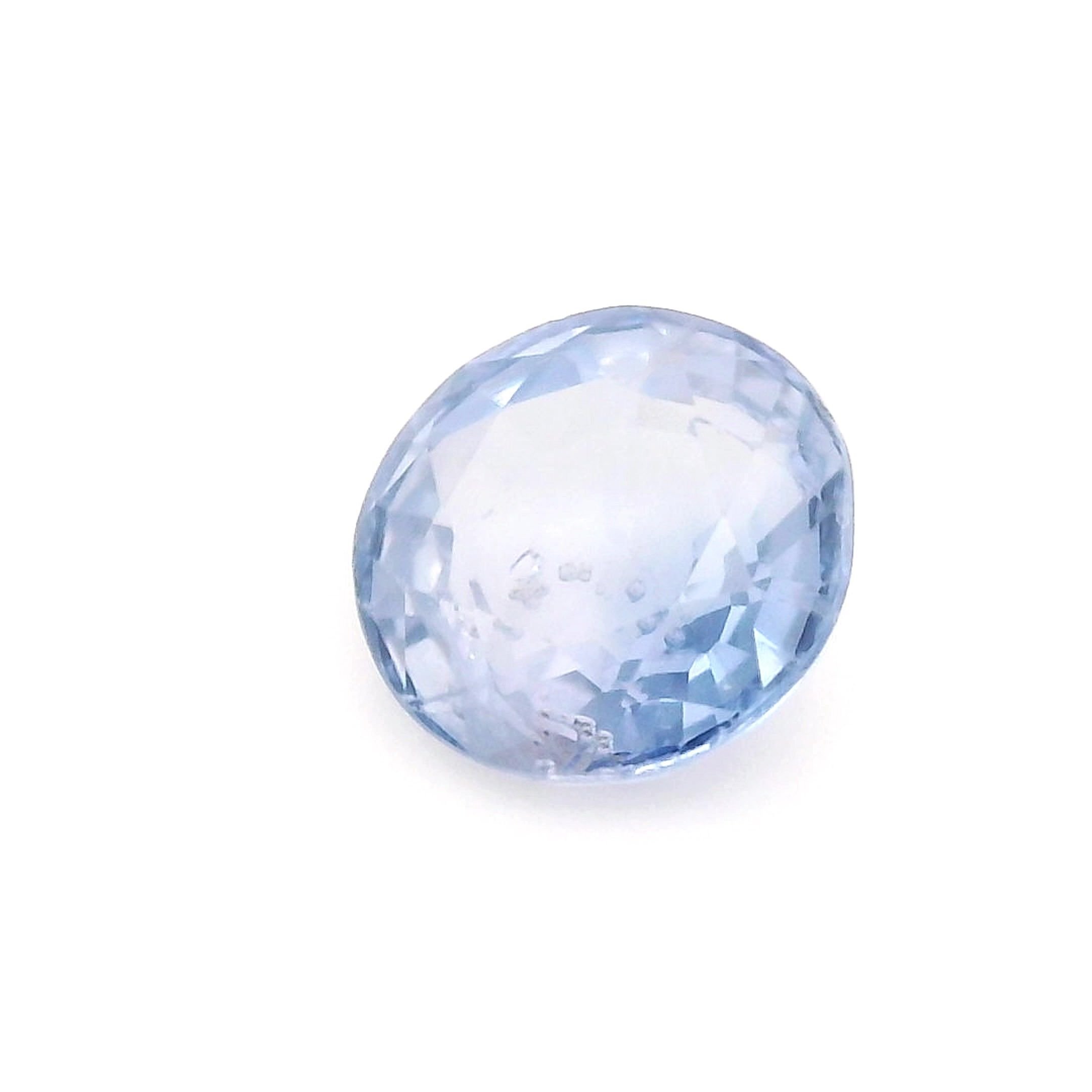 1.16 Carat Light Blue Round Sapphire