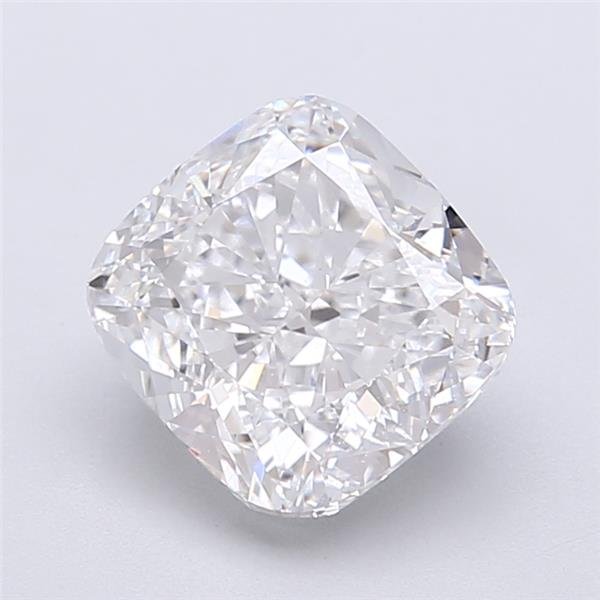 2.56ct D VVS2 Rare Carat Ideal Cut Cushion Lab Grown Diamond
