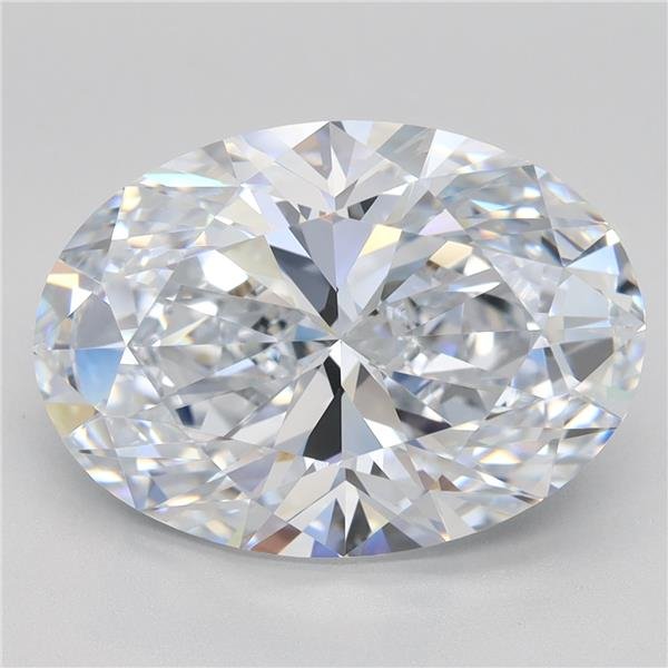 5.41ct F VVS1 Rare Carat Ideal Cut Oval Lab Grown Diamond