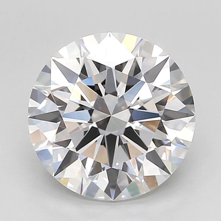 3.07ct E VS1 Rare Carat Ideal Cut Round Lab Grown Diamond