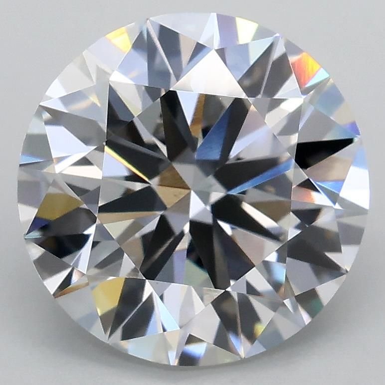 3.00ct F VS2 Rare Carat Ideal Cut Round Lab Grown Diamond