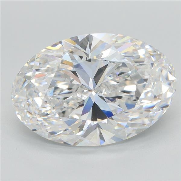 5.52ct D VS1 Rare Carat Ideal Cut Oval Lab Grown Diamond