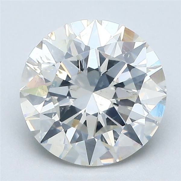 2.01ct I SI2 Rare Carat Ideal Cut Round Diamond