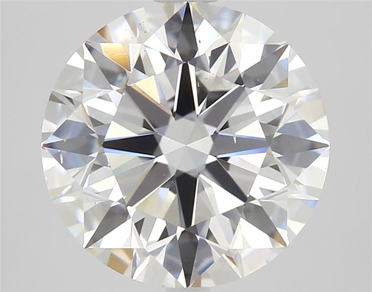 2.72ct E SI1 Rare Carat Ideal Cut Round Diamond