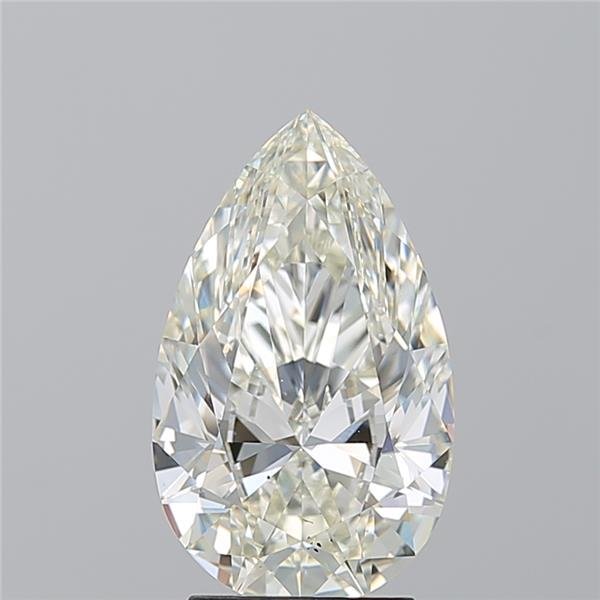 3.01ct K VS2 Rare Carat Ideal Cut Pear Diamond