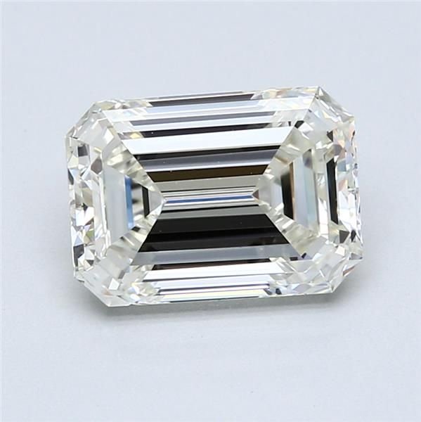 3.04ct J VVS1 Rare Carat Ideal Cut Emerald Diamond