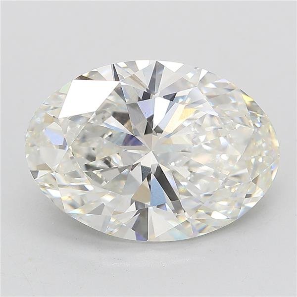 5.98ct H VS1 Rare Carat Ideal Cut Oval Lab Grown Diamond