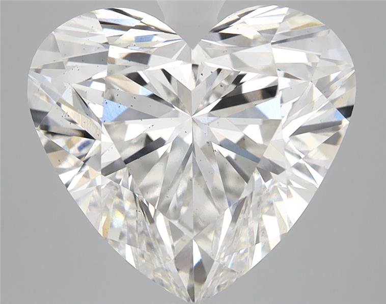 5.46ct F VS2 Rare Carat Ideal Cut Heart Lab Grown Diamond