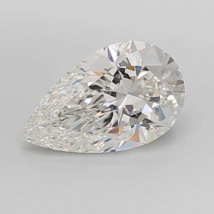 3.55ct F VS1 Rare Carat Ideal Cut Pear Lab Grown Diamond