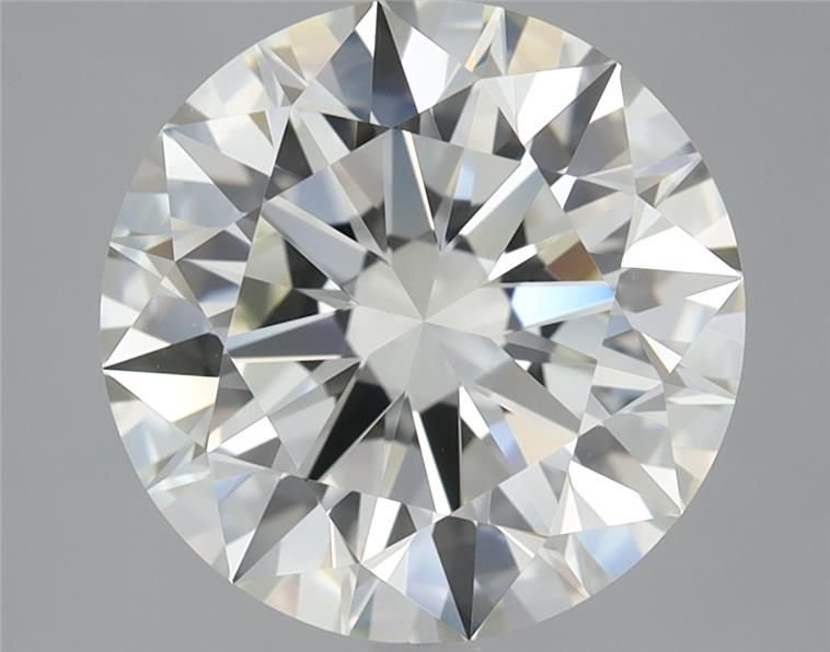 4.08ct J VVS2 Rare Carat Ideal Cut Round Diamond