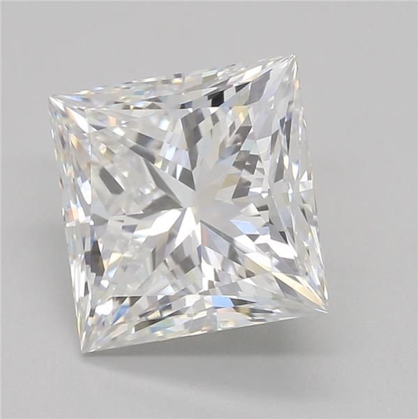 2.07ct E VVS2 Rare Carat Ideal Cut Princess Lab Grown Diamond