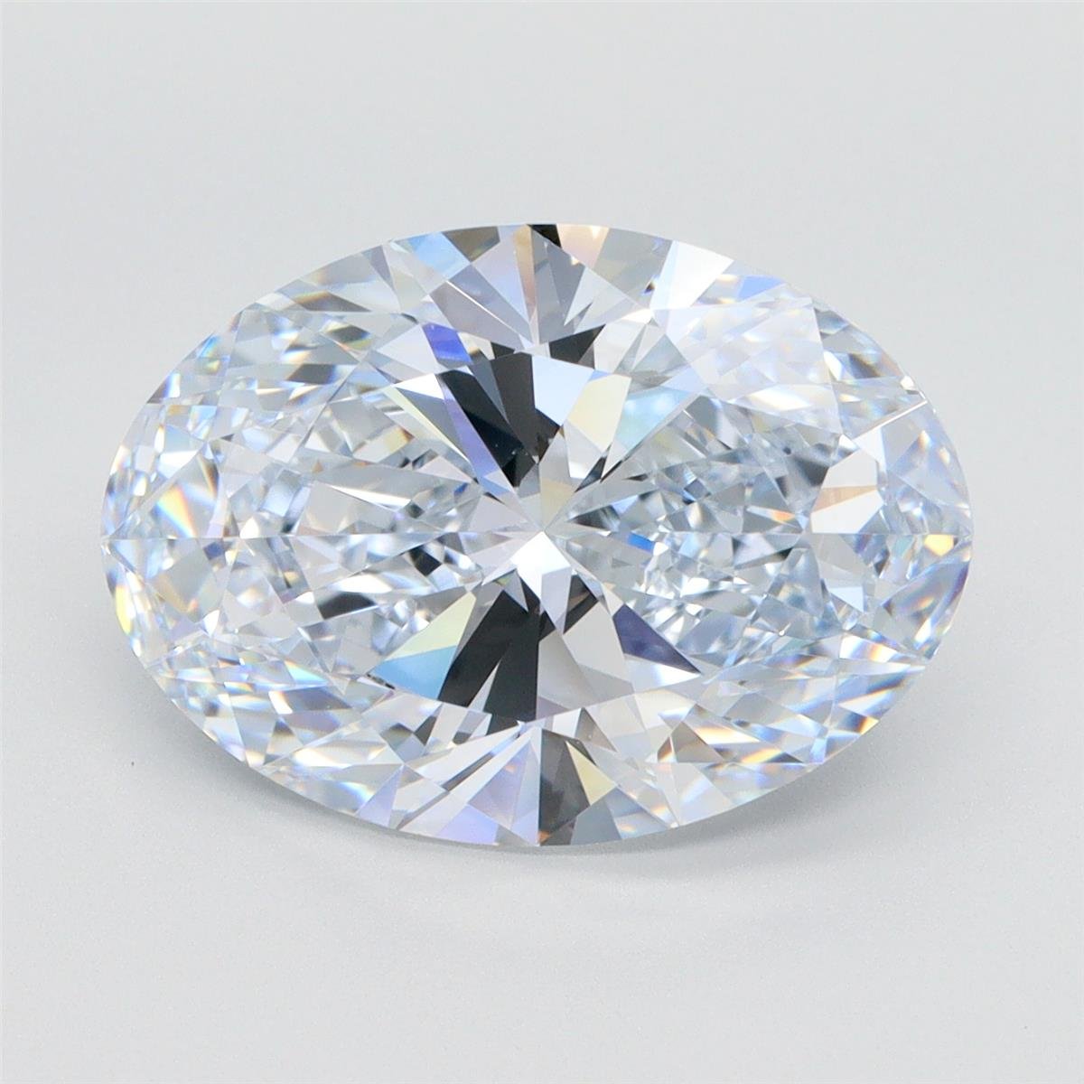 6.68ct H IF Rare Carat Ideal Cut Oval Lab Grown Diamond