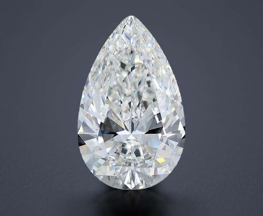 7.40 Carat Pear Lab Diamond