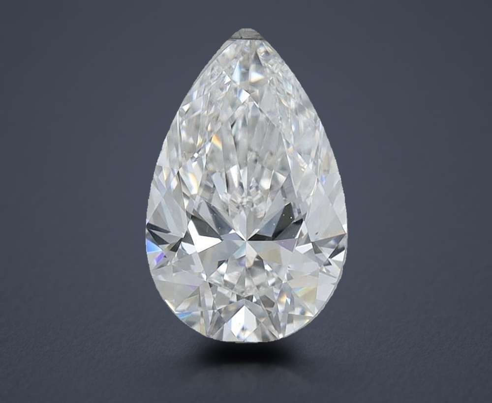 0.63 Carat Pear Natural Diamond