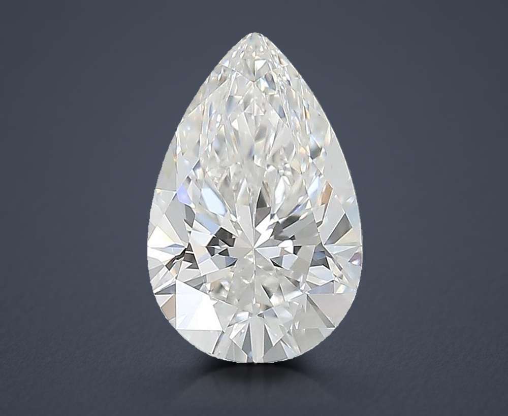 1.63 Carat Pear Lab Diamond