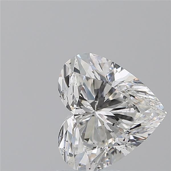3.07ct F SI2 Rare Carat Ideal Cut Heart Diamond