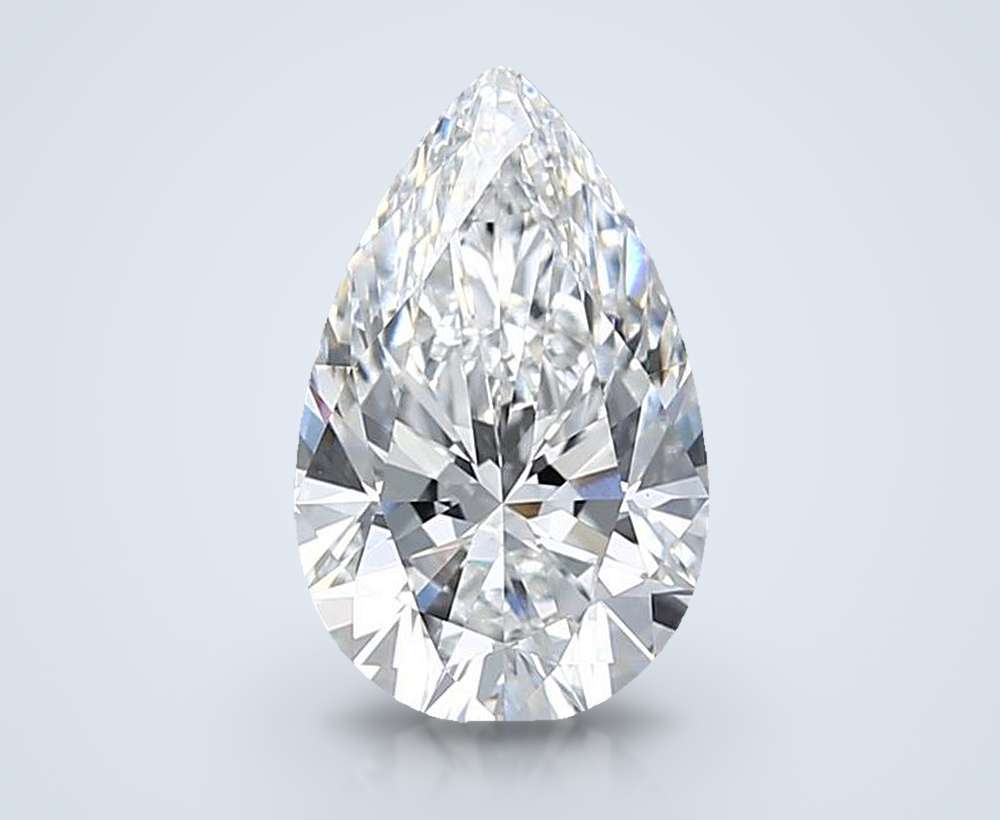 1.34 Carat Pear Lab Diamond