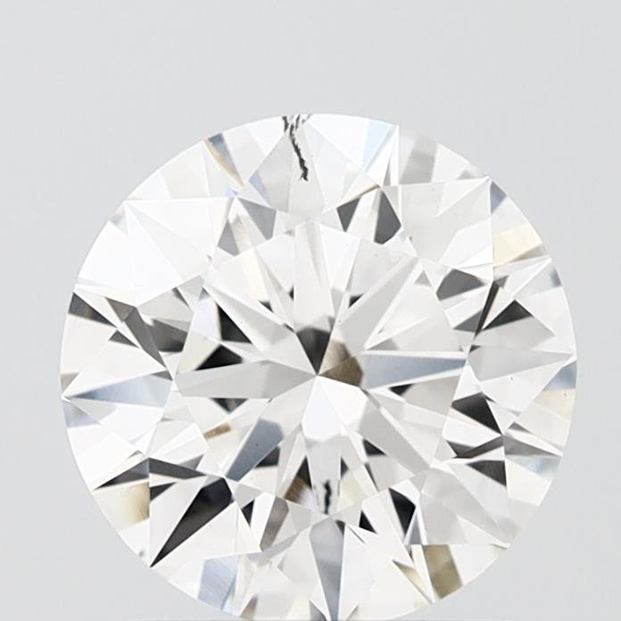 1.67ct F VS2 Rare Carat Ideal Cut Round Lab Grown Diamond