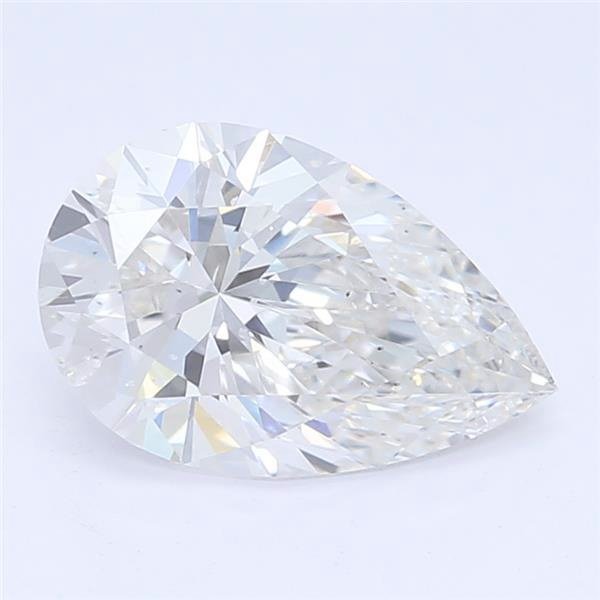 0.74ct F SI2 Rare Carat Ideal Cut Pear Lab Grown Diamond