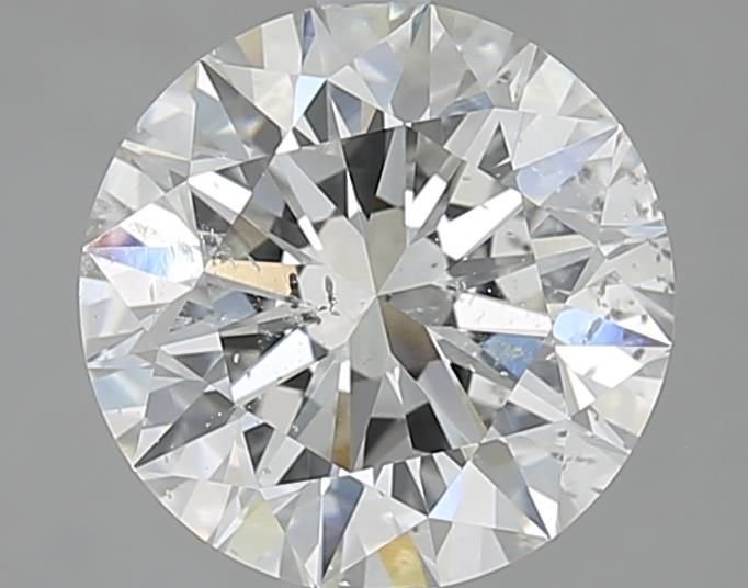 2.70ct J SI2 Rare Carat Ideal Cut Round Diamond