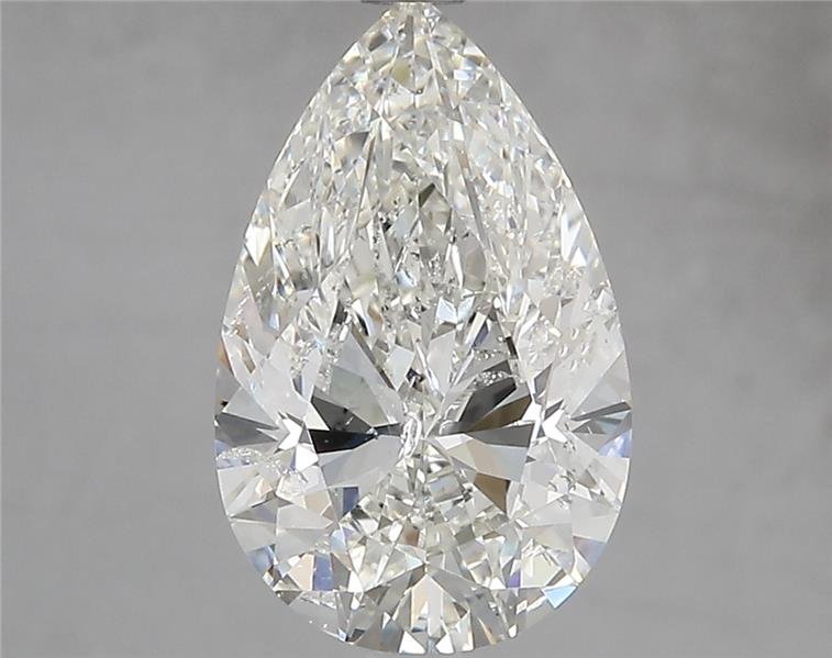 3.02ct I SI2 Rare Carat Ideal Cut Pear Diamond