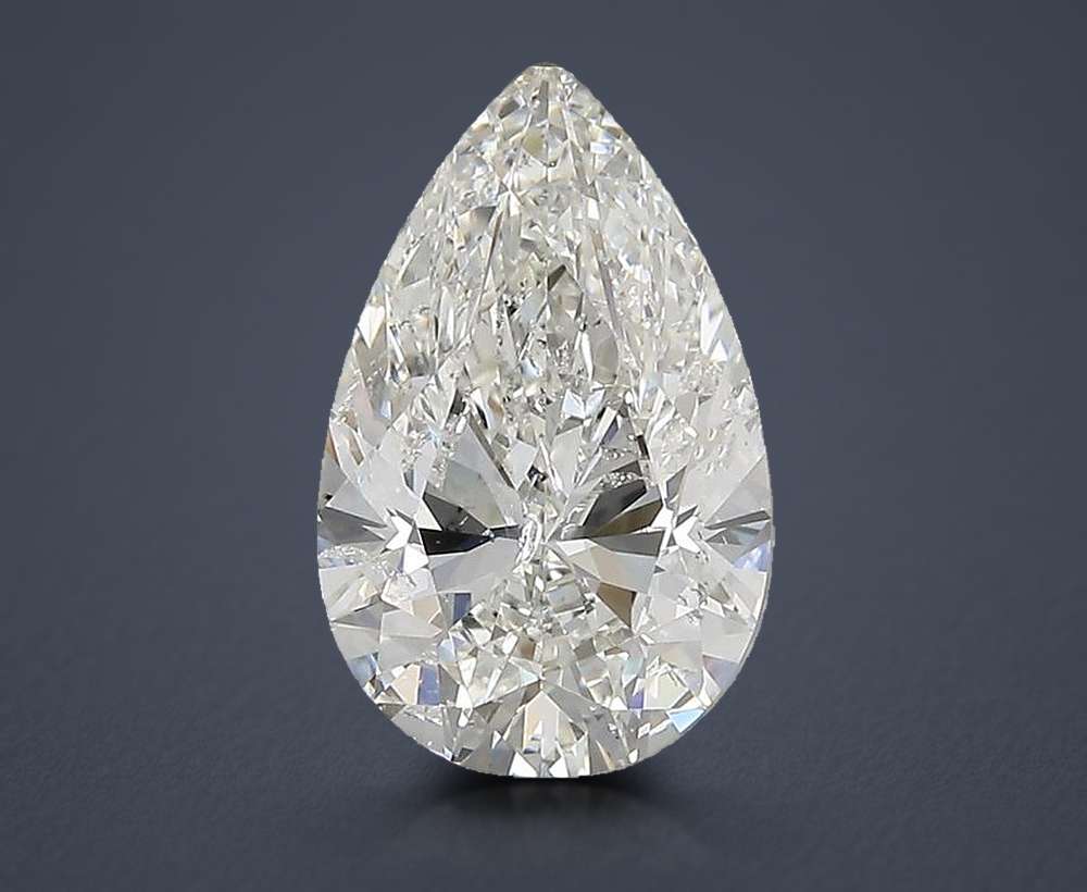 3.02 Carat Pear Natural Diamond