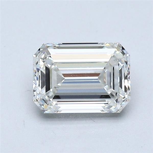 0.91ct H VVS2 Rare Carat Ideal Cut Emerald Diamond