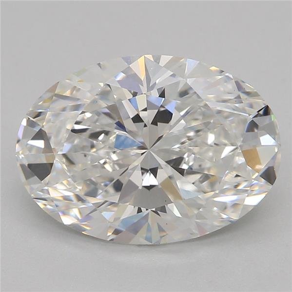 2.04ct D VS1 Rare Carat Ideal Cut Oval Lab Grown Diamond