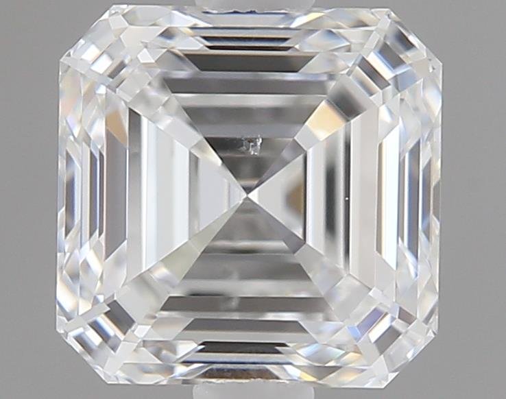 0.80ct F SI1 Rare Carat Ideal Cut Asscher Diamond