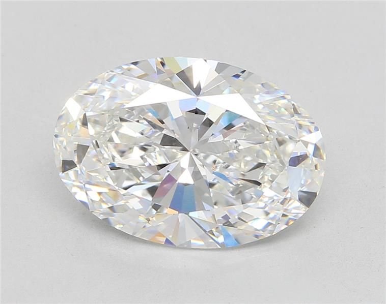 5.56ct E VVS2 Rare Carat Ideal Cut Oval Lab Grown Diamond