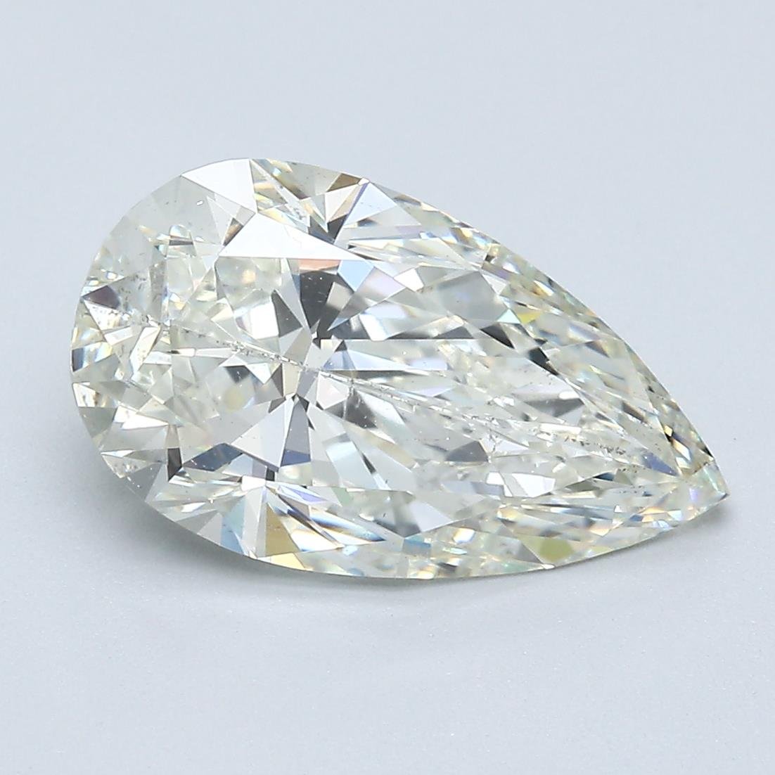3.43ct K SI2 Very Good Cut Pear Diamond