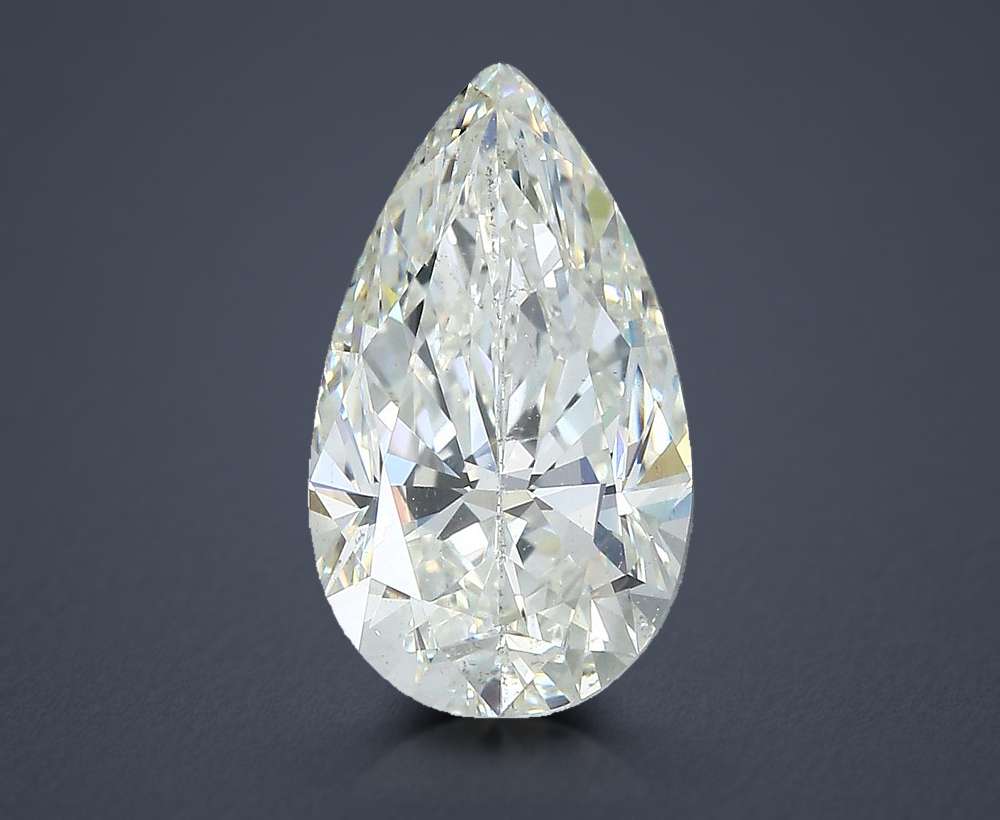 3.43 Carat Pear Natural Diamond