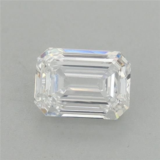 0.67ct D VVS2 Rare Carat Ideal Cut Emerald Lab Grown Diamond