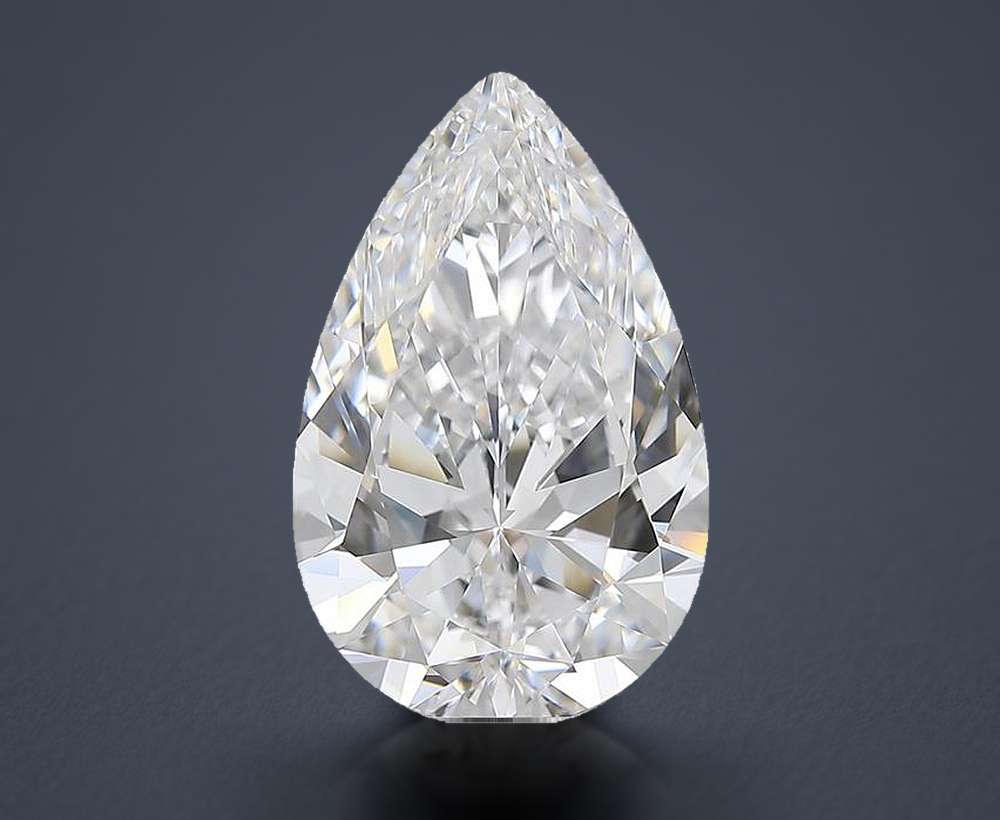 5.02 Carat Pear Natural Diamond