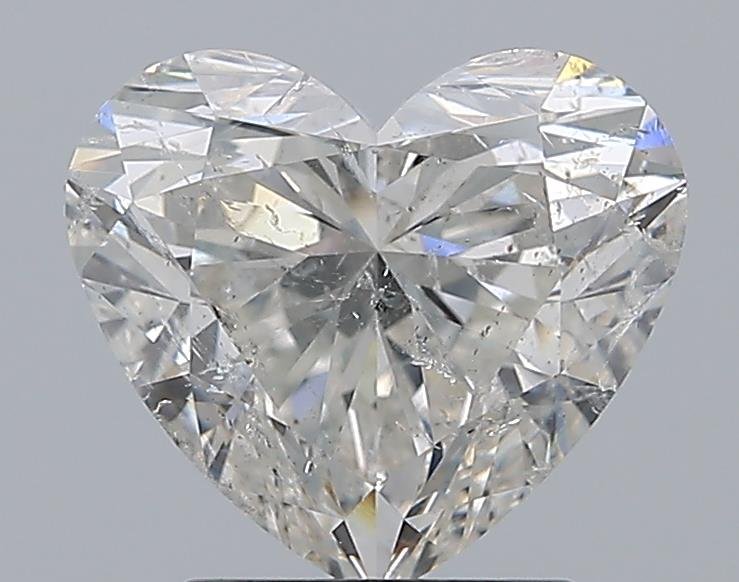 2.51ct H SI2 Rare Carat Ideal Cut Heart Diamond
